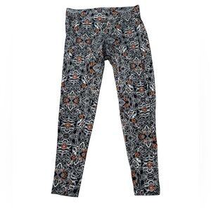 TORRID black and orange floral print leggings